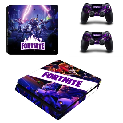 Fortnite decal skin for PS4 Slim Console and two controllers Fortnite decal skin for PS4 Slim Console and two controllers