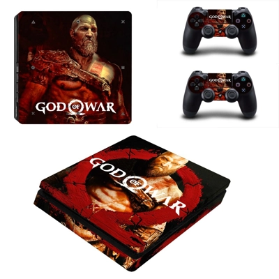 God of War 4 decal skin for PS4 Slim Console and two contr.. God of War 4 decal skin for PS4 Slim Console and two contr..