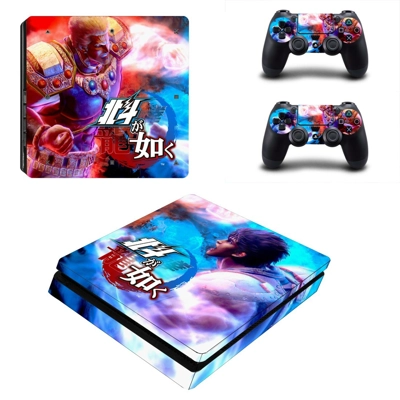 Hokuto ga Gotoku decal skin for PS4 Slim Console and two c.. Hokuto ga Gotoku decal skin for PS4 Slim Console and two c..