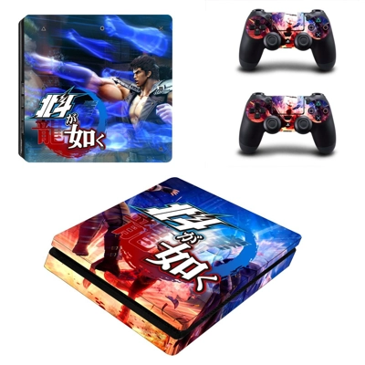 Hokuto ga Gotoku decal skin for PS4 Slim Console and two c.. Hokuto ga Gotoku decal skin for PS4 Slim Console and two c..