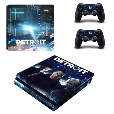 Detroit become human decal skin for PS4 Slim Console and t.. Detroit become human decal skin for PS4 Slim Console and t..