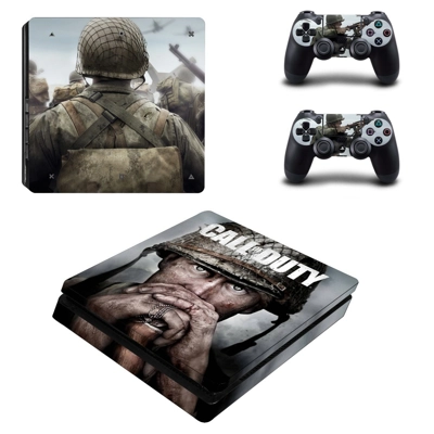 Call of Duty decal skin for PS4 Slim Console and two contr.. Call of Duty decal skin for PS4 Slim Console and two contr..