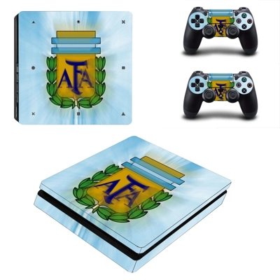 Argentina national FT decal skin for PS4 Slim Console and two controllers