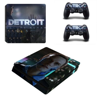 Detroit become human decal skin for PS4 Slim Console and t.. Detroit become human decal skin for PS4 Slim Console and t..