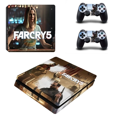 Far Cry 5 decal skin for PS4 Slim Console and two controll.. Far Cry 5 decal skin for PS4 Slim Console and two controll..