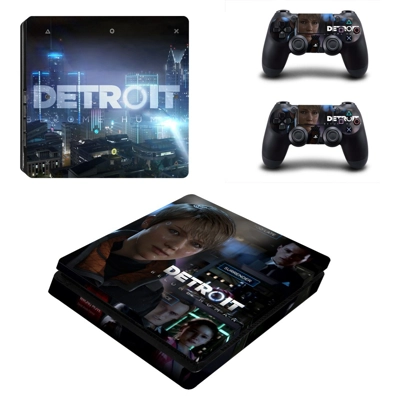 Detroit become human decal skin for PS4 Slim Console and t.. Detroit become human decal skin for PS4 Slim Console and t..