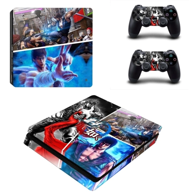 Hokuto ga Gotoku decal skin for PS4 Slim Console and two controllers