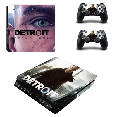 Detroit become human decal skin for PS4 Slim Console and t.. Detroit become human decal skin for PS4 Slim Console and t..