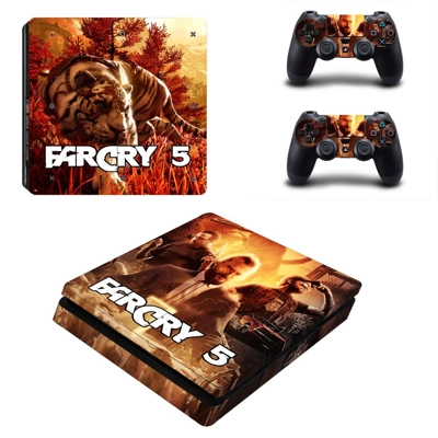 Far Cry 5 decal skin for PS4 Slim Console and two controll.. Far Cry 5 decal skin for PS4 Slim Console and two controll..