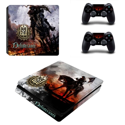 Kingdom Come Deliverance decal skin for PS4 Slim Console and two controllers