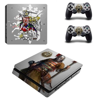 Kingdom Come Deliverance decal skin for PS4 Slim Console and two controllers