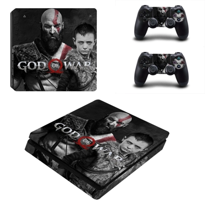 God of War 4 decal skin for PS4 Slim Console and two contr.. God of War 4 decal skin for PS4 Slim Console and two contr..
