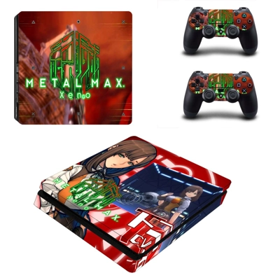 Metal Max Xeno decal skin for PS4 Slim Console and two con.. Metal Max Xeno decal skin for PS4 Slim Console and two con..