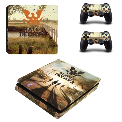 State of Decay 2 decal skin for PS4 Slim Console and two controllers