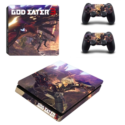 God Eater 3 decal skin for PS4 Slim Console and two contro.. God Eater 3 decal skin for PS4 Slim Console and two contro..