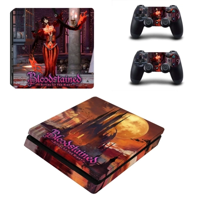 Bloodstained Ritual of the Night decal skin for PS4 Slim C.. Bloodstained Ritual of the Night decal skin for PS4 Slim C..