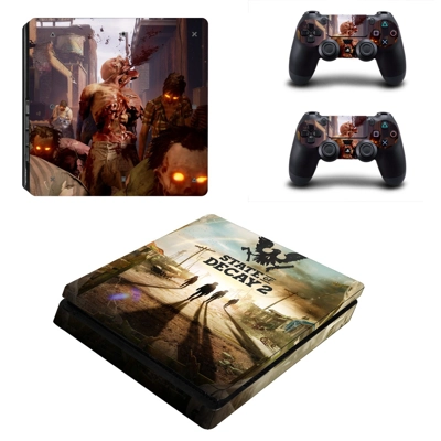 State of Decay 2 decal skin for PS4 Slim Console and two c.. State of Decay 2 decal skin for PS4 Slim Console and two c..