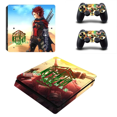 Metal Max Xeno decal skin for PS4 Slim Console and two controllers