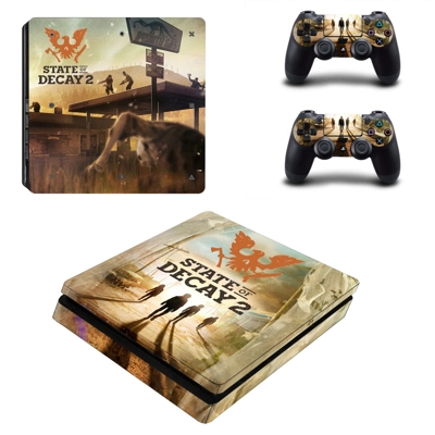 State of Decay 2 decal skin for PS4 Slim Console and two c.. State of Decay 2 decal skin for PS4 Slim Console and two c..
