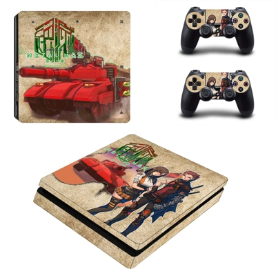 Metal Max Xeno decal skin for PS4 Slim Console and two con.. Metal Max Xeno decal skin for PS4 Slim Console and two con..