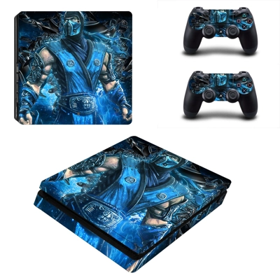 Mortal Kombat sub zero decal skin for PS4 Slim Console and.. Mortal Kombat sub zero decal skin for PS4 Slim Console and..