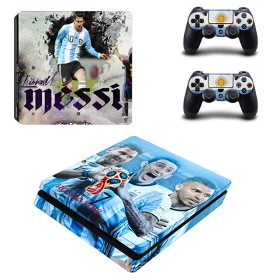 2018 FIFA World Cup Messi decal skin for PS4 Slim Console .. 2018 FIFA World Cup Messi decal skin for PS4 Slim Console ..
