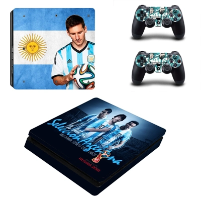 2018 FIFA World Cup Messi decal skin for PS4 Slim Console .. 2018 FIFA World Cup Messi decal skin for PS4 Slim Console ..