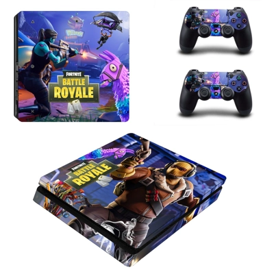 Fortnite decal skin for PS4 Slim Console and two controllers Fortnite decal skin for PS4 Slim Console and two controllers