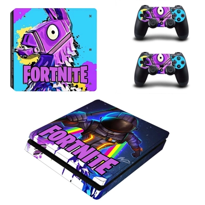 Fortnite decal skin for PS4 Slim Console and two controllers Fortnite decal skin for PS4 Slim Console and two controllers