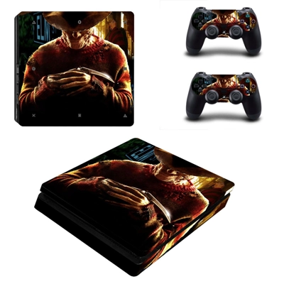 A Nightmare on Elm Street decal skin for PS4 Slim Console .. A Nightmare on Elm Street decal skin for PS4 Slim Console ..