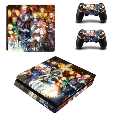 Fate Extella decal skin for PS4 Slim Console and two contr.. Fate Extella decal skin for PS4 Slim Console and two contr..