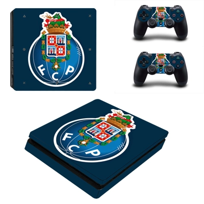 FC Porto decal skin for PS4 Slim Console and two controllers FC Porto decal skin for PS4 Slim Console and two controllers