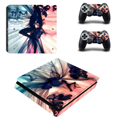 Sexy wallpaper decal skin for PS4 Slim Console and two con.. Sexy wallpaper decal skin for PS4 Slim Console and two con..