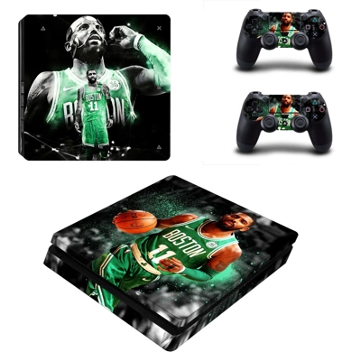 Kyrie Irving decal skin for PS4 Slim Console and two contr.. Kyrie Irving decal skin for PS4 Slim Console and two contr..
