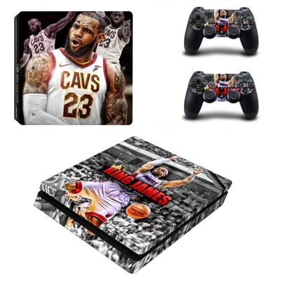 Lebron James decal skin for PS4 Slim Console and two contr.. Lebron James decal skin for PS4 Slim Console and two contr..