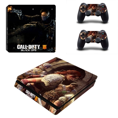 Call of Duty black ops 4 decal skin for PS4 Slim Console a.. Call of Duty black ops 4 decal skin for PS4 Slim Console a..