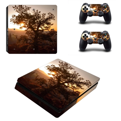 Tree Wallpaper decal skin for PS4 Slim Console and two con.. Tree Wallpaper decal skin for PS4 Slim Console and two con..