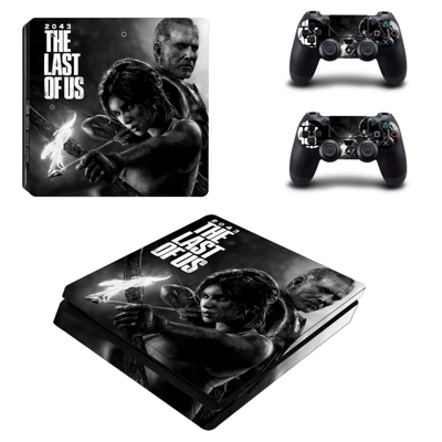 The Last of Us decal skin for PS4 Slim Console and two controllers