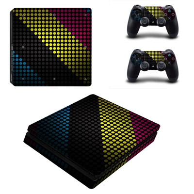 Abstract wallpaper decal skin for PS4 Slim Console and two.. Abstract wallpaper decal skin for PS4 Slim Console and two..