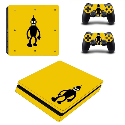 Futurama bender decal skin for PS4 Slim Console and two co.. Futurama bender decal skin for PS4 Slim Console and two co..