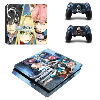Fate Extella Link decal skin for PS4 Slim Console and two .. Fate Extella Link decal skin for PS4 Slim Console and two ..