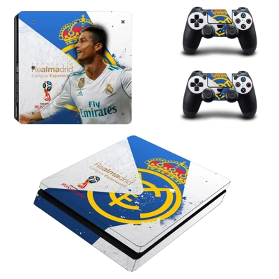 Cristiano Ronaldo decal skin for PS4 Slim Console and two .. Cristiano Ronaldo decal skin for PS4 Slim Console and two ..