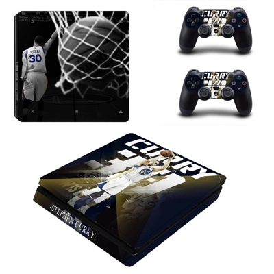 Stephen Curry decal skin for PS4 Slim Console and two cont.. Stephen Curry decal skin for PS4 Slim Console and two cont..