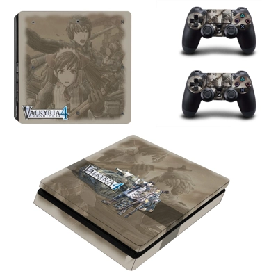 Valkyria Chronicles 4 decal skin for PS4 Slim Console and two controllers