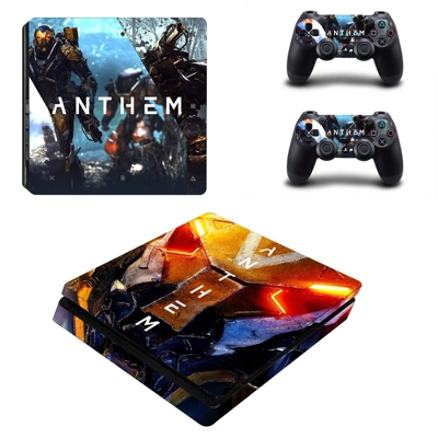 Anthem decal skin for PS4 Slim Console and two controllers Anthem decal skin for PS4 Slim Console and two controllers