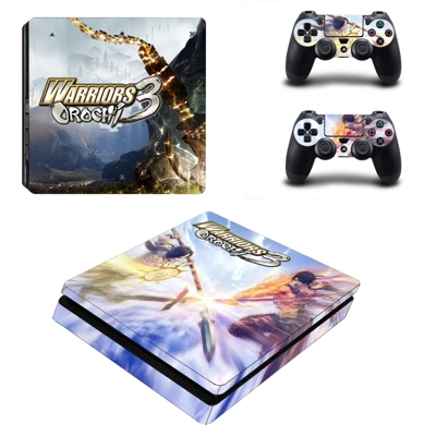 Warriors Orochi 3 decal skin for PS4 Slim Console and two controllers