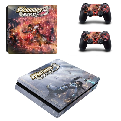 Warriors Orochi 3 decal skin for PS4 Slim Console and two controllers