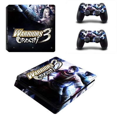 Warriors Orochi 3 decal skin for PS4 Slim Console and two controllers