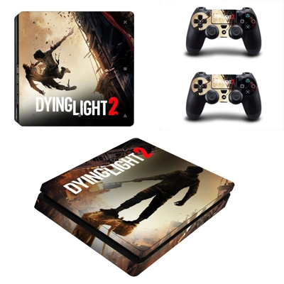 Dying Light 2 decal skin for PS4 Slim Console and two cont.. Dying Light 2 decal skin for PS4 Slim Console and two cont..