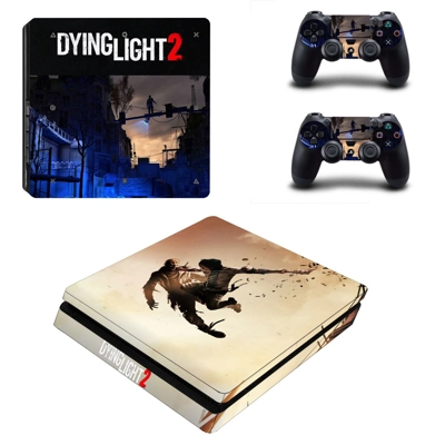 Dying Light 2 decal skin for PS4 Slim Console and two cont.. Dying Light 2 decal skin for PS4 Slim Console and two cont..